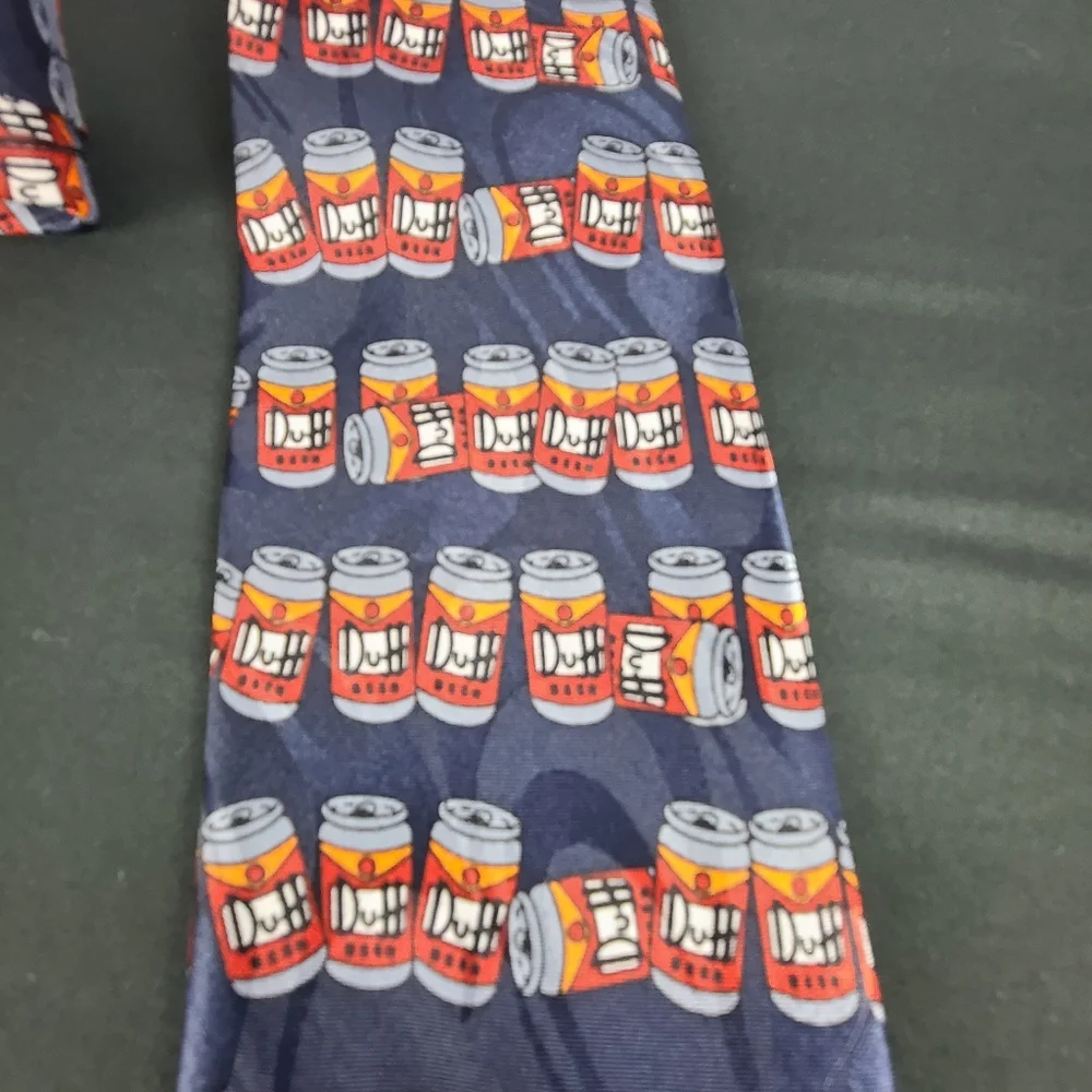 Homer Simpson/ Duff Beer Silk Tie